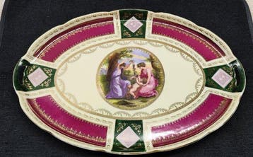 alt wien - Angelica Kauffman - Tafelmiddenstuk - Porselein -