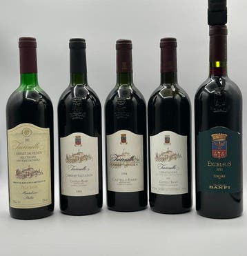 1993 , 1994, 1995 Castello Banfi, Tavernelle & 2011 Excelsus, Nieuw