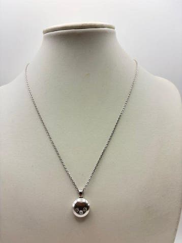 Chopard - Collier avec pendentif - 18 carats Or blanc -