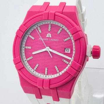 Maurice Lacroix - Aikon Tide - Vibrant Pink & White Quartz, Nieuw