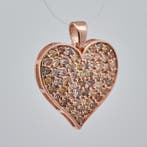 Zonder minimumprijs - Hanger - 14 karaat Roségoud - 0.80ct., Handtassen en Accessoires