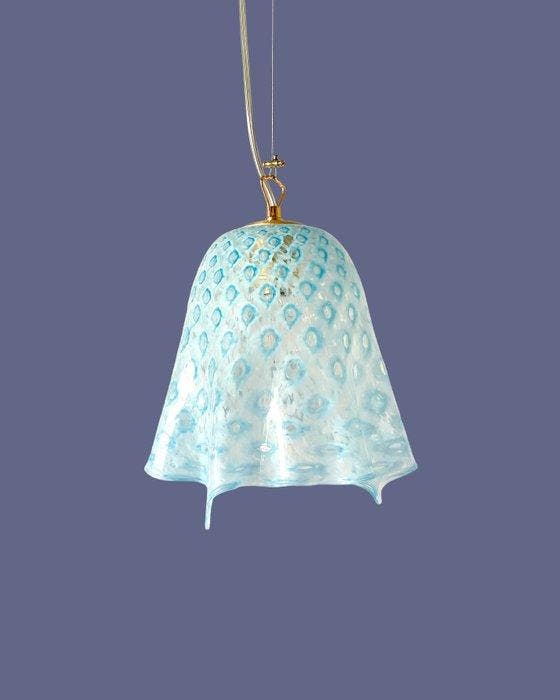 La Murrina - Lustre - Mouchoir macramé - Verre de Murano, Antiquités & Art, Antiquités | Éclairage
