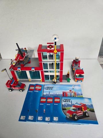 Lego Set - 60004 - Ville - LEGO Brandweerkazerne 60004, Nieuw