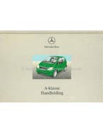 2000 MERCEDES BENZ A KLASSE INSTRUCTIEBOEKJE NEDERLANDS, Ophalen of Verzenden