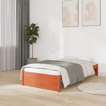 vidaXL Bedframe Massief grenen, Huis en Inrichting, Slaapkamer | Bedden, Verzenden, Nieuw