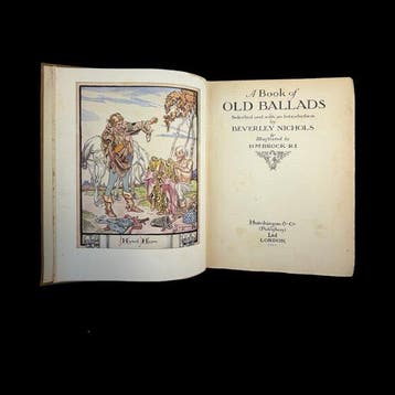 HM Brock - A Book of Old Ballads - 1934