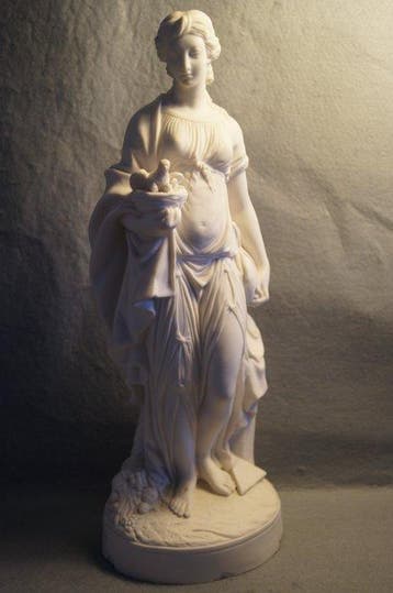 sculptuur - 37.5 cm - Victoriaanse Parian Ware Nature