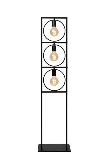 Lucide SUUS - Vloerlamp - 3xE27 - Zwart -, Verzenden