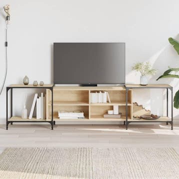 vidaXL Tv-meubel 203x37x50 cm bewerkt hout sonoma, Verzenden