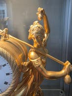 Tafel/bureauklokken - Antiek - Verguld brons - 1850-1900 -, Antiek en Kunst, Antiek | Klokken