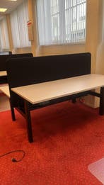 Duo Werkplek Inclusief tussenwand - Elektrisch Verstelbaar, Verzenden, In hoogte verstelbaar, Nieuw