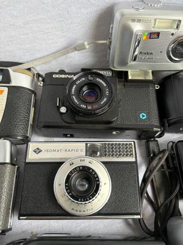 Kodak, Sony, Fuji, Canon Partij van 17 analoge en digitale, TV, Hi-fi & Vidéo
