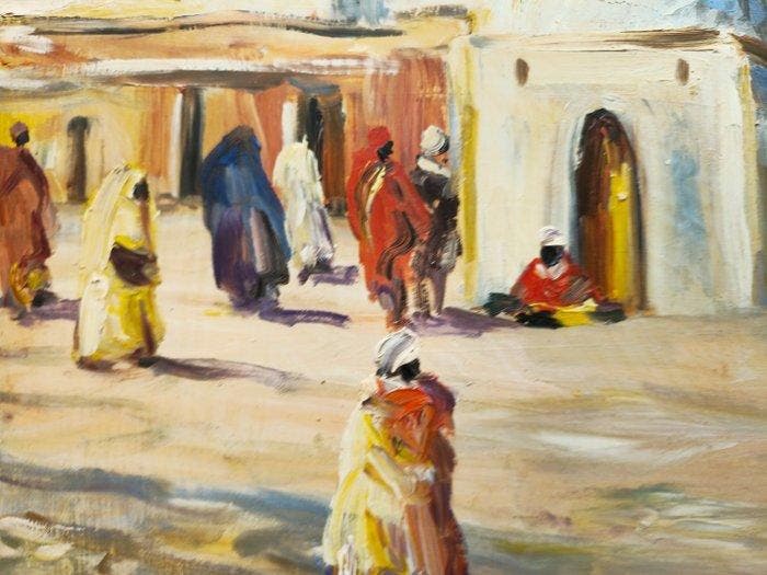 Retaux Bruno (1947) - Marabout au bled, Antiek en Kunst, Kunst | Schilderijen | Modern
