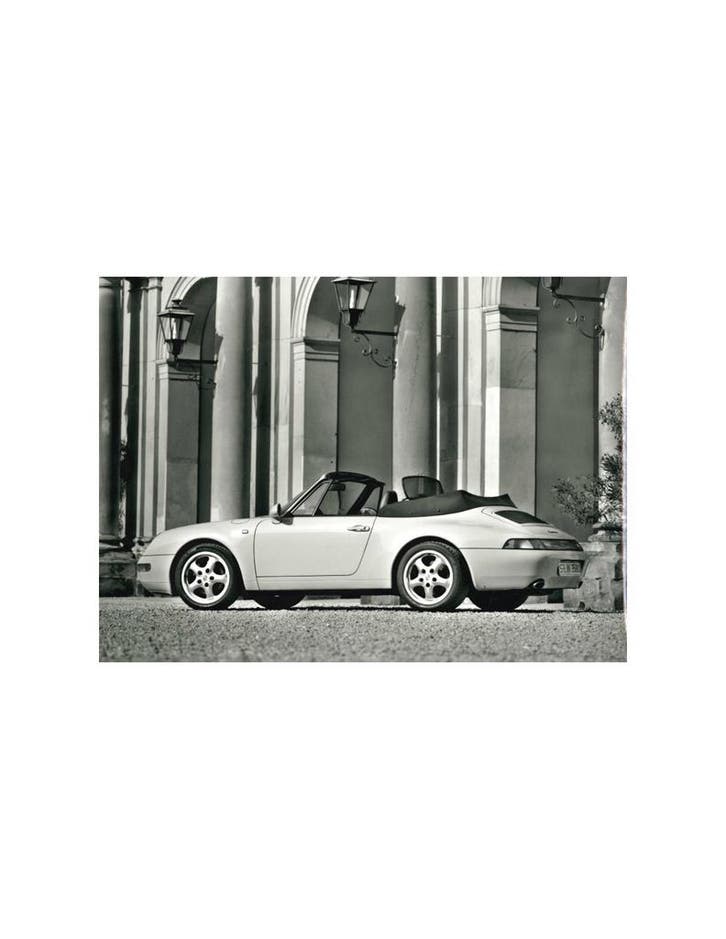 1995 PORSCHE 911 CARRERA CABRIO PERSFOTO, Boeken, Auto's | Folders en Tijdschriften