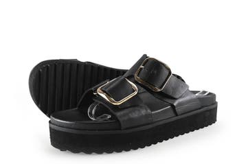 Nelson Slippers in maat 39 Zwart, Slippers, Verzenden, Zwart, Zo goed als nieuw
