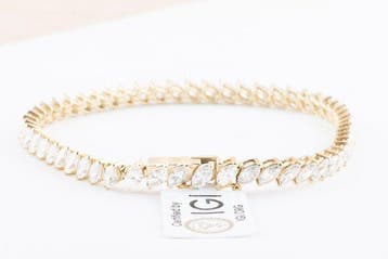 Armband - 14 karaat Geel goud - 4.00ct. tw. Diamant, Nieuw