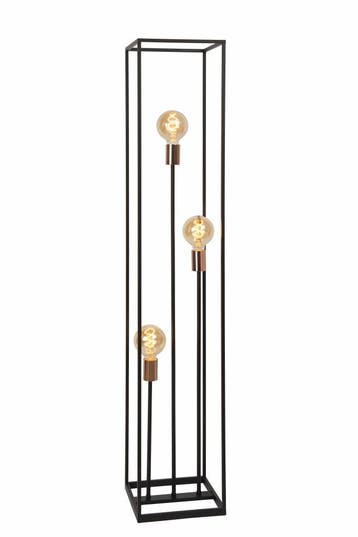 Lucide ARTHUR - Vloerlamp - 3xE27 - Zwart -, Verzenden, Nieuw