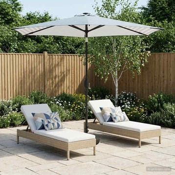 vidaXL Tuinhaard met LED-verlichting en basis 270 x 270 cm, Verzenden, Nieuw
