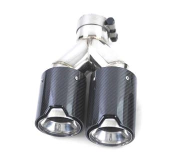EMBOUT DÉCHAPPEMENT GAUCHE LOOK M PERFORMANCE CHROMÉ CARBON, Verzenden