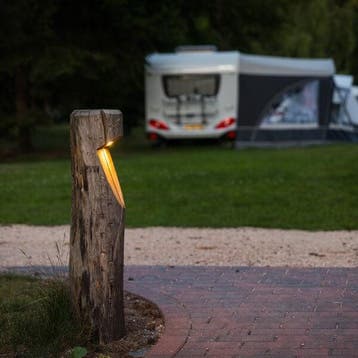 Tuinverlichting Modern Tuinlamp Baum houten Terraslamp, Tuin en Terras, Verzenden, Minder dan 50 watt, Staande lamp, Nieuw