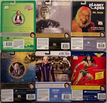 Mego - Action figure 6x Poseable 8 MEGO Action Figures