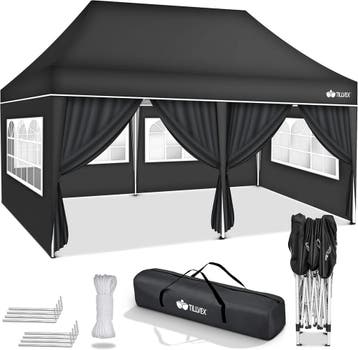 Tillvex® Partytent - 3x6m - Paviljoen - Easy Up - Antraciet, Verzenden
