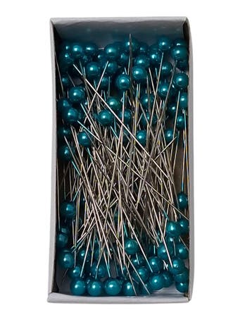 Parelspelden Push pin Aqua 6 mm Set 120, Nieuw