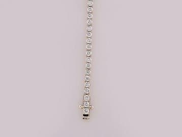 Armband - 14 karaat Witgoud - 3.37ct. tw. Diamant, Bijoux, Sacs & Beauté, Bracelets