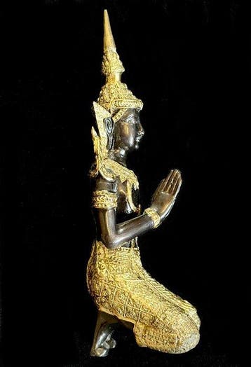 standbeeld - Messing - Thailand - 20e eeuw, Antiek en Kunst