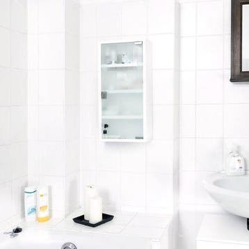 medicijnkastje xl - rvs - metaal - glas - 57 x 27 x 12 cm -, Huis en Inrichting, Verzenden, Nieuw