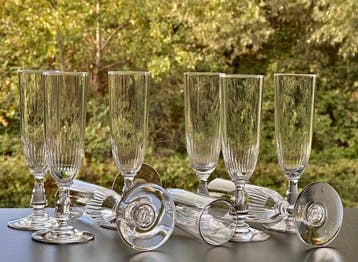Baccarat - Champagne fluitje (9) - Gondole - orgelspel van, Antiek en Kunst