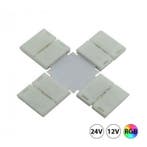 LED Strip RGB X click connector kruising soldeervrij 10mm, Verzenden, Nieuw