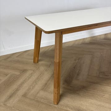 Hutten SP-E/71  eetkamertafel 195x100 cm, eiken hout -, Gebruikt, Bureau