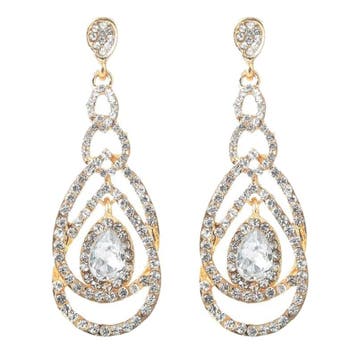 Fako Bijoux - Oorbellen - Retro Druppel Strass Bling -, Verzenden, Nieuw