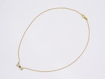 Nina Ricci - Collier - 18 carats Or jaune Rubis - Diamant, Nieuw