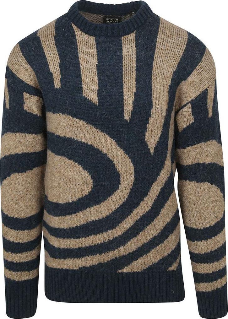 Scotch and Soda Sweater Waves Navy maat Maat 52/54 (L) Heren, Vêtements | Hommes, Pulls & Vestes, Envoi