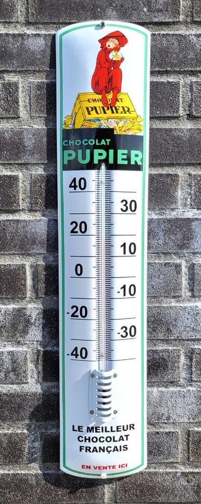 Thermometer Chocolat Pupier, Collections, Marques & Objets publicitaires, Envoi