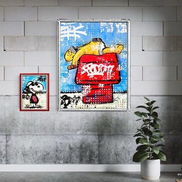 Moabit - Homer Simpson VS Snoopy X Heavy Sleepover /Diptych/, Antiquités & Art