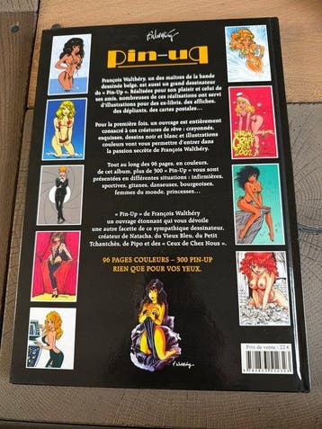 Walthéry - Pin-Up + ex-libris - C - 1 Album - Beperkte