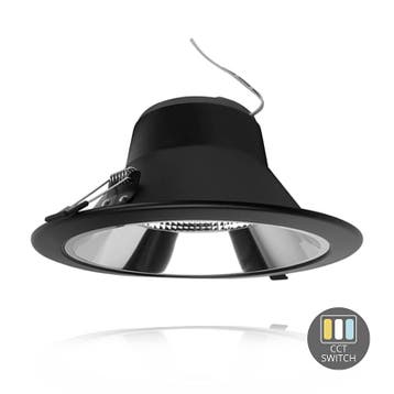 LED Downlight - Sia - CCT Switch - Ø195 - 20w - Zwart, Huis en Inrichting, Verzenden, Nieuw