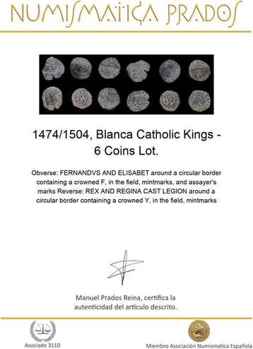 . Koningrijk Castilië Catholic Kings. Blanca 1474/1504, 6