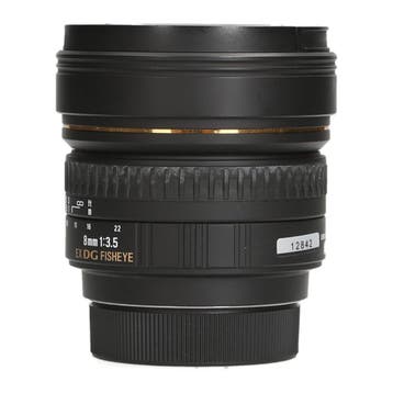Sigma 8mm f/3.5 EX DG Fisheye - Nikon F - Fisheye, Ophalen of Verzenden