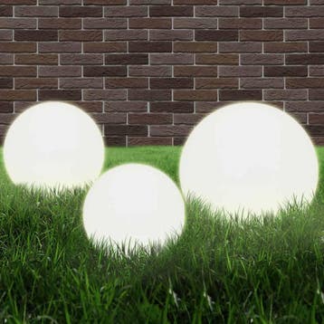 vidaXL LED-bollampen rond 20/30/40 cm PMMA 3 st, Verzenden