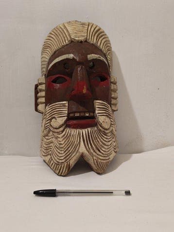 Dansmasker - Guatemala - Masker Conquistador (Zonder, Antiek en Kunst