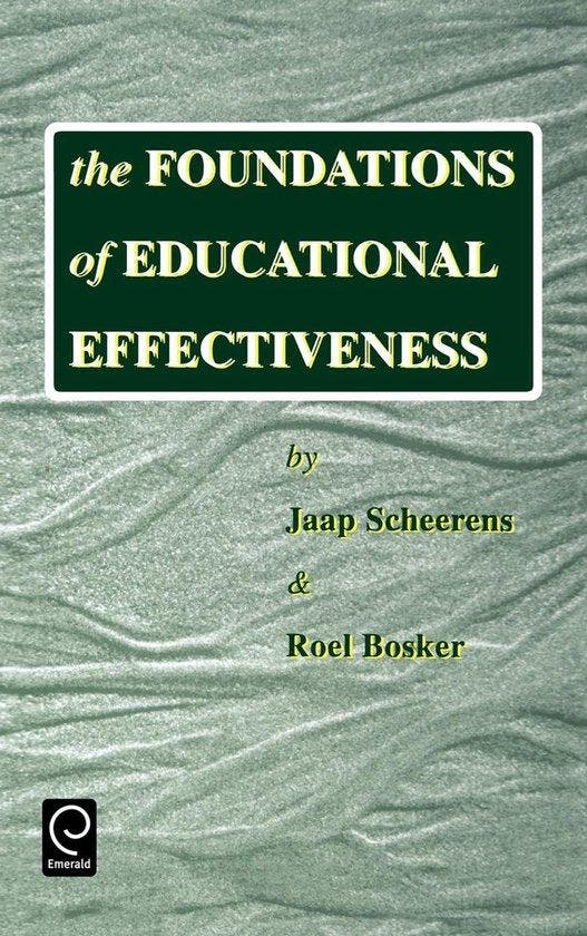 The Foundations of Educational Effectiveness 9780080427690, Boeken, Taal | Engels, Gelezen, Verzenden
