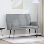 vidaXL 2-Zits Sofa Lichtgrijs 115 x 61 x 87 cm Stof, Verzenden
