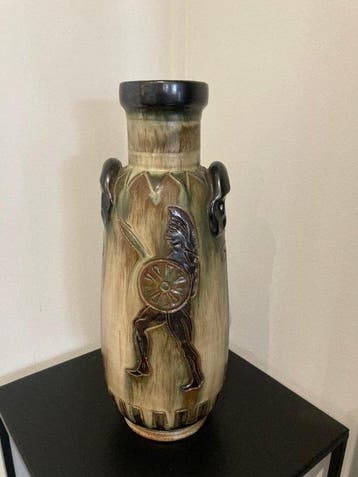 Roger Guérin - Vase - Faïence - Art déco monumental
