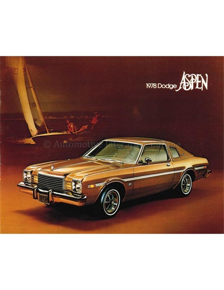 1978 DODGE ASPEN BROCHURE ENGELS, Boeken, Auto's | Folders en Tijdschriften, Ophalen of Verzenden