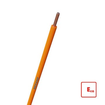 Nexans H07V-U Eca 1.5mm2 Oranje Installatiedraad 100m -, Doe-het-zelf en Bouw, Elektriciteit en Kabels, Verzenden, Nieuw