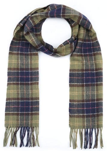 Barbour Sjaal Tartan Lamswol Klassiek maat  Heren, Verzenden, Nieuw, Barbour